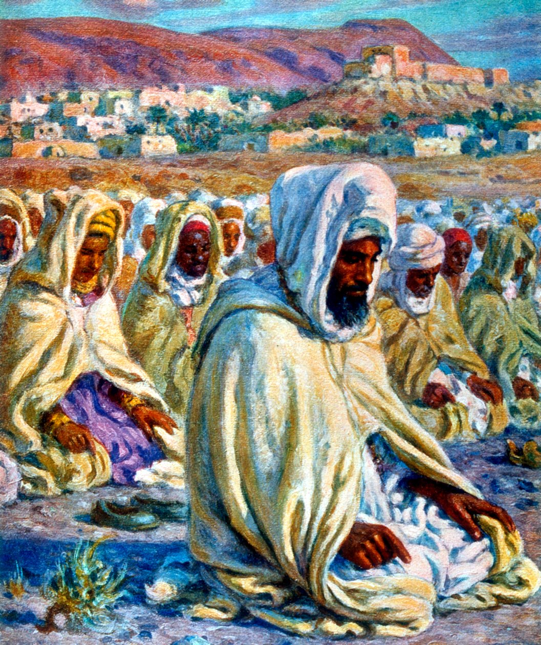 L'imam guida la preghiera - dettaglio